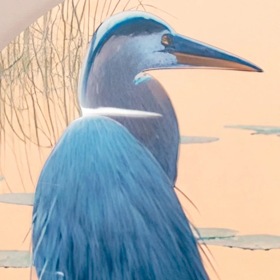 Composition de peintures en bois avec imprimé d'oiseaux fabriquées en Italie - Belize Viadurini