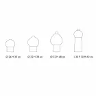 Composition de vases décoratifs en céramique, design moderne - Positano Viadurini