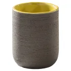 Composition de meuble de salle de bain jaune avec accessoires inclus - Carolie Viadurini