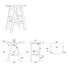 Composition de meuble de salle de bain avec miroir et accessoires en argile - Maryse Viadurini