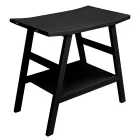 Composition de meuble de salle de bain noir avec grande étagère et accessoires - Patryk Viadurini