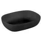 Composition de meuble de salle de bain noir avec grande étagère et accessoires - Patryk Viadurini