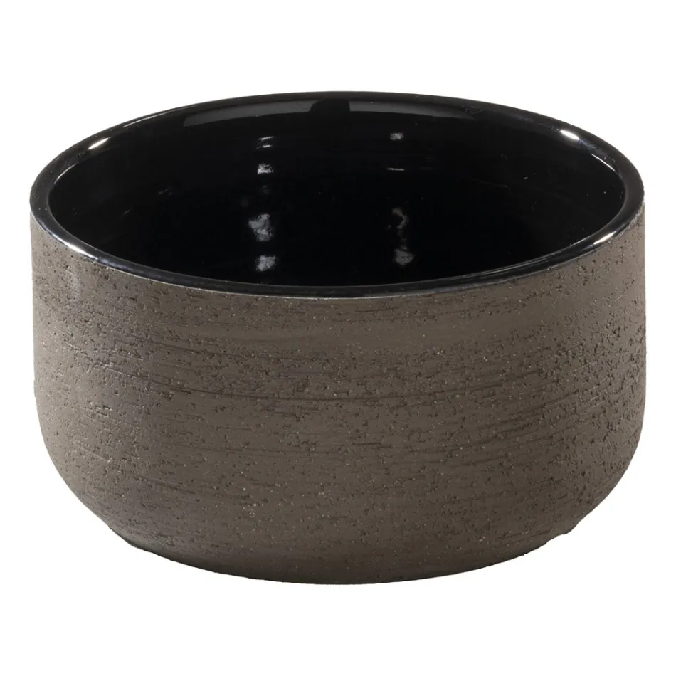 Composition de meuble de salle de bain noir avec grande étagère et accessoires - Patryk Viadurini