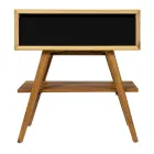 Composition de meuble de salle de bain à poser noir avec accessoires inclus - Carolie Viadurini