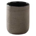 Composition de meuble de salle de bain à poser noir avec accessoires inclus - Carolie Viadurini