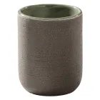 Composition de meuble de salle de bain vert avec meuble en teck et accessoires - Carolie Viadurini