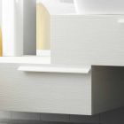 Heureuse composition de meubles de salle de bain suspendu en bois laqué moderne Viadurini