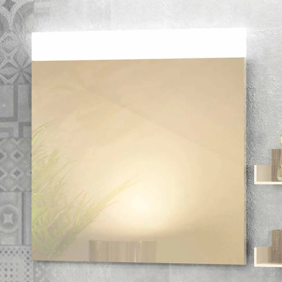 Composition meuble salle de bain en bois made in Italy Forlì Viadurini