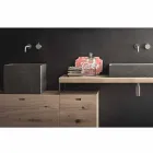 Composition de salle de bain moderne de meubles design au sol Made in Italy - Farart6 Viadurini