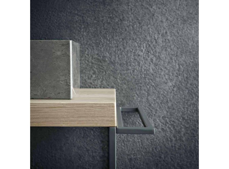 Composition de salle de bain moderne de meubles design au sol Made in Italy - Farart6 Viadurini