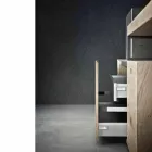 Composition de salle de bain moderne de meubles design au sol Made in Italy - Farart6 Viadurini