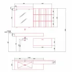 Composition de salle de bain moderne de meubles design au sol Made in Italy - Farart6 Viadurini