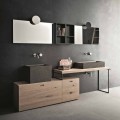 Composition de salle de bain moderne de meubles design au sol Made in Italy - Farart6