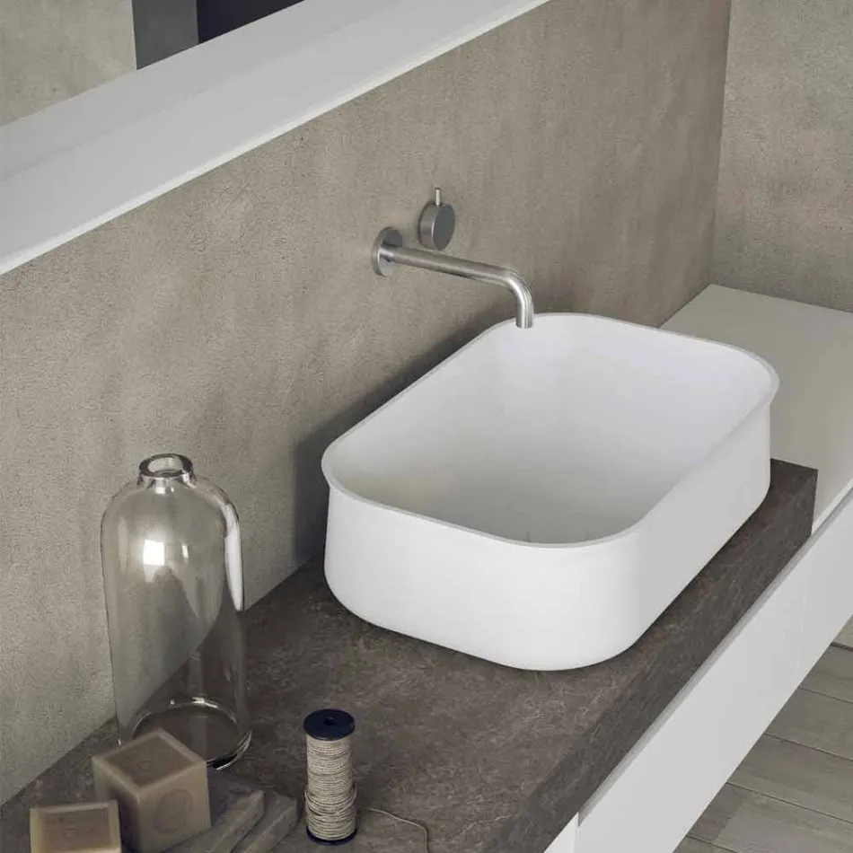 Composition moderne et suspendue de meubles de salle de bain design - Callisi2 Viadurini