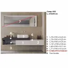 Composition moderne et suspendue de meubles de salle de bain design - Callisi2 Viadurini