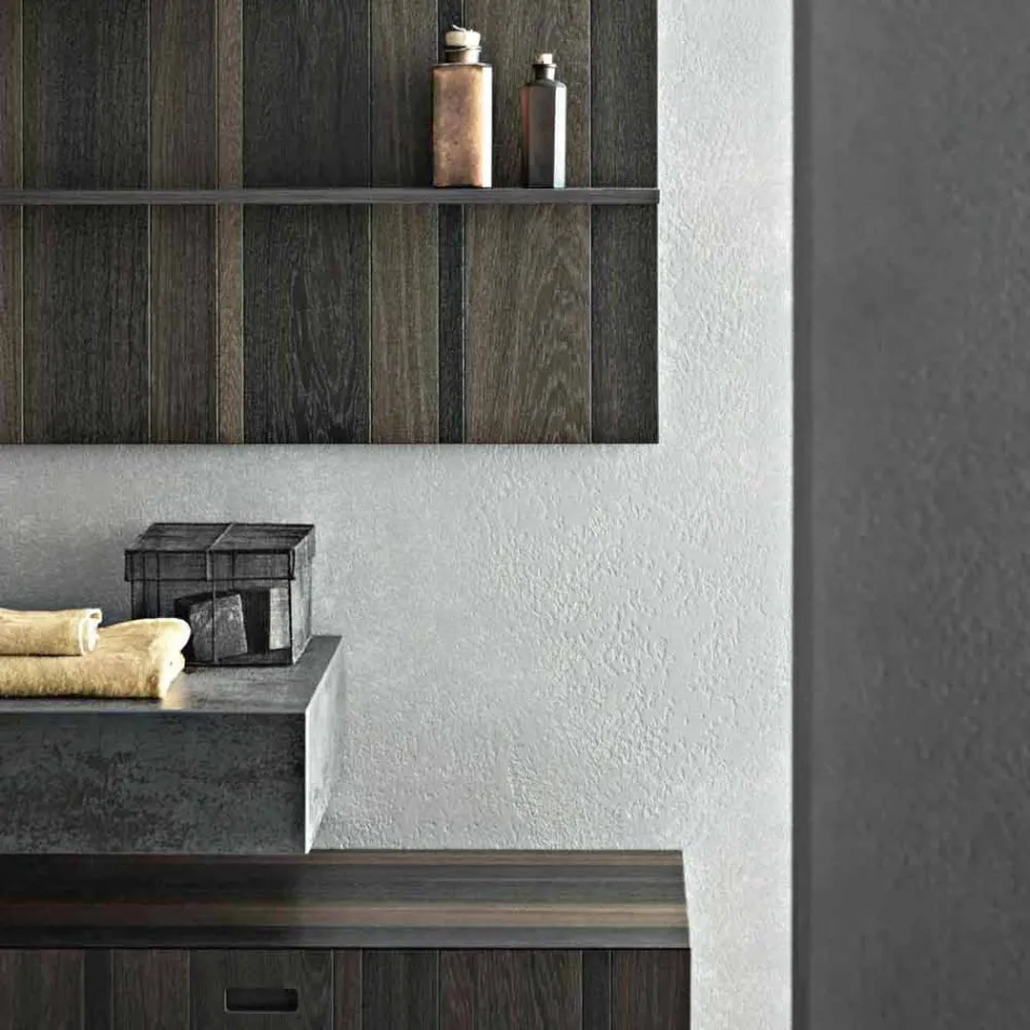 Composition pour salle de bain suspendue et design moderne Made in Italy - Farart9 Viadurini