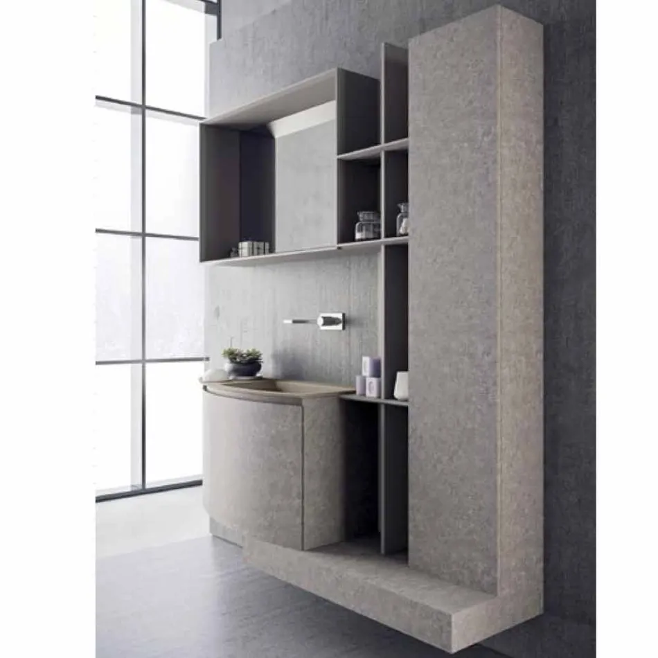 Composition de salle de bain, suspension de design italien moderne - Callisi10 Viadurini