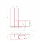 Composition de salle de bain, suspension de design italien moderne - Callisi10 Viadurini