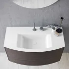 Composition pour la salle de bain suspendue de design moderne Made in Italy - Callisi11 Viadurini