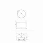 Composition pour la salle de bain suspendue de design moderne Made in Italy - Callisi11 Viadurini