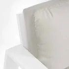 Composition de salon extérieur en aluminium avec coussins en tissu - Yoshi Viadurini