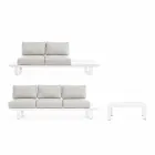 Composition de salon d'extérieur en aluminium et tissu Homemotion - Francine Viadurini