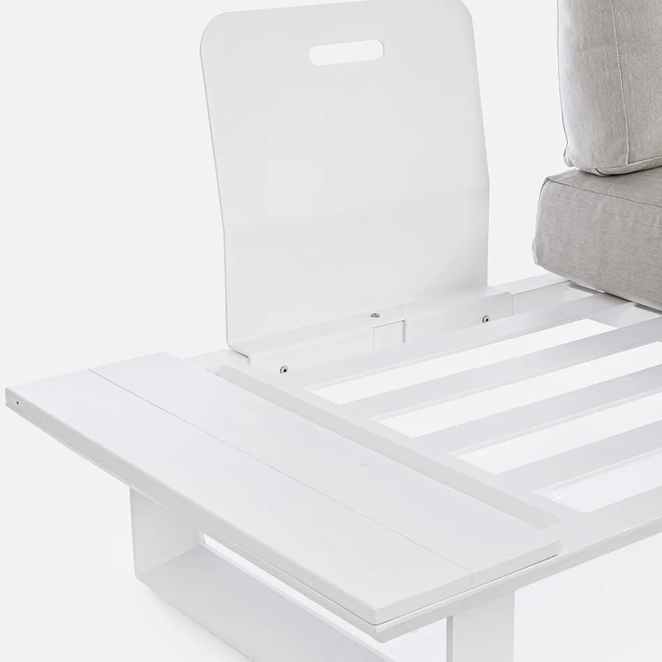 Composition de salon extérieur en aluminium et tissu, Homemotion - Francine Viadurini