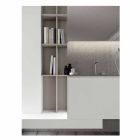 Composition de meubles de salle de bain suspendus avec un design moderne fabriqué en Italie - Callisi15 Viadurini