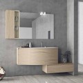 Composition suspendue et moderne pour la salle de bain, design Made in Italy - Callisi4
