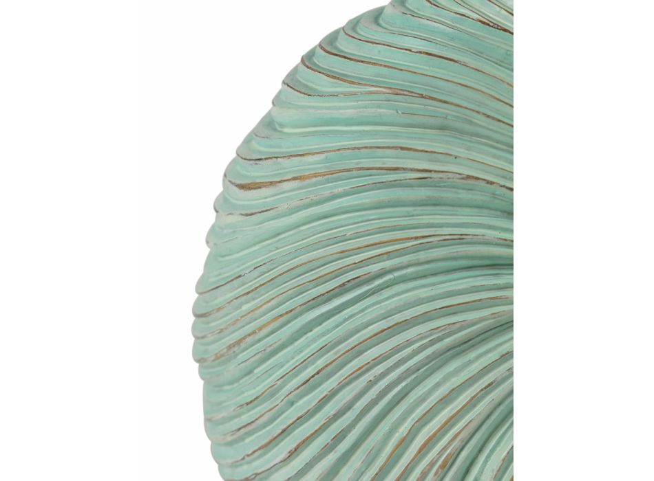 Coquille en céramique design autoportante avec décoration en relief - Shelma Viadurini