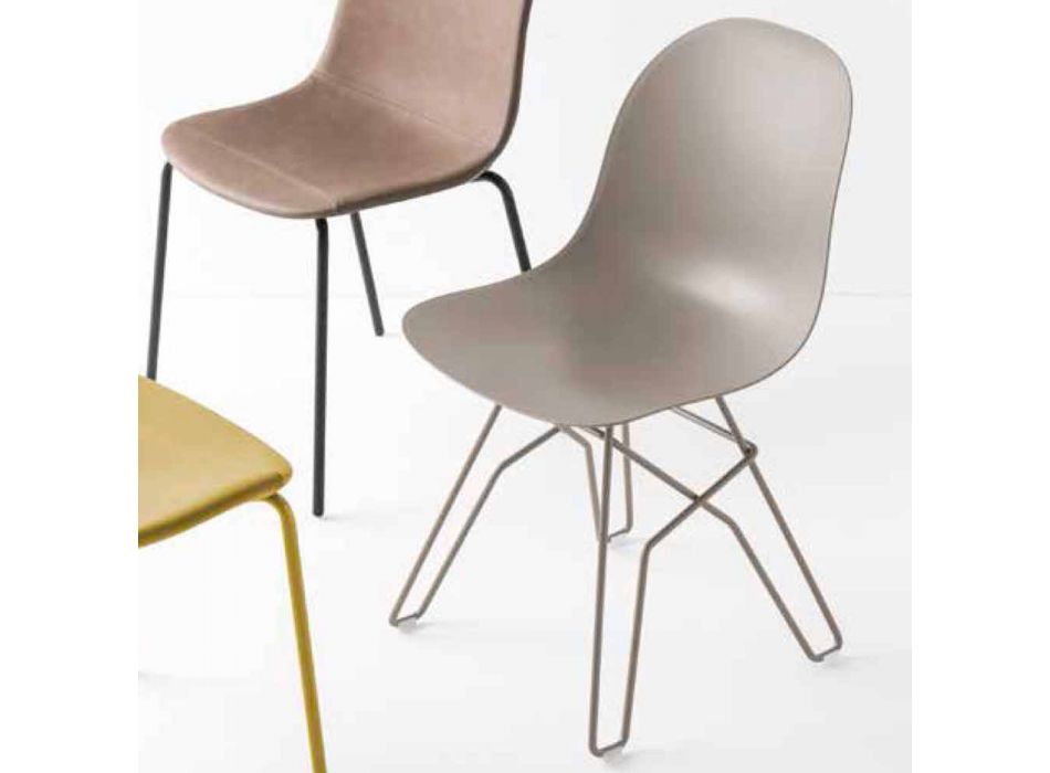 chaise Connubia Académie Calligaris design moderne construit en Italie, 2 pcs Viadurini