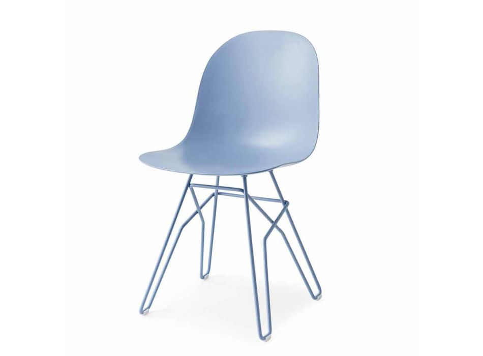 chaise Connubia Académie Calligaris design moderne construit en Italie, 2 pcs Viadurini
