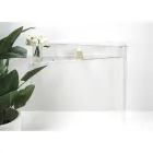 Console Murale en Plexiglas Transparent Piano Design - Valeria Viadurini
