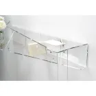 Console Murale en Plexiglas Transparent Piano Design - Valeria Viadurini
