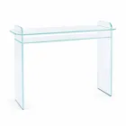 Console Murale d'Entrée en Verre Extra Clair Design Minimal - Salvie Viadurini