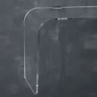 Console Murale Suspendue en Cristal Acrylique Design Transparent - Cesarea Viadurini