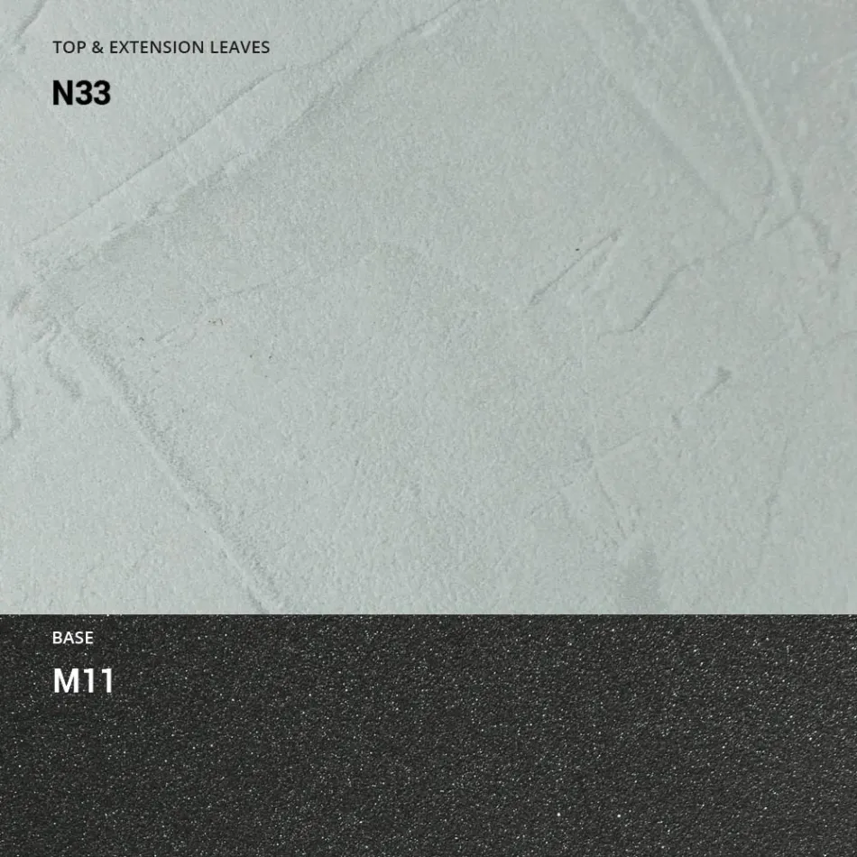 Console Extensible 150 cm en Métal et Mélamine Made in Italy - Flap Viadurini