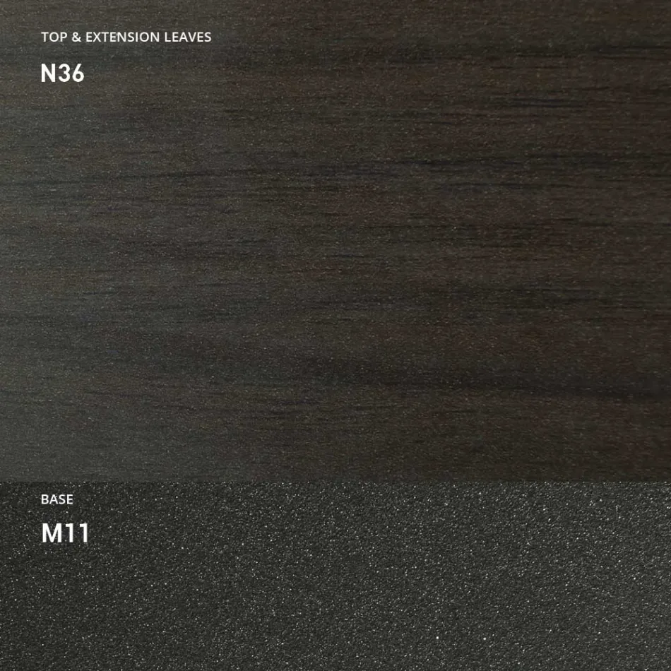 Console Extensible 150 cm en Métal et Mélamine Made in Italy - Flap Viadurini