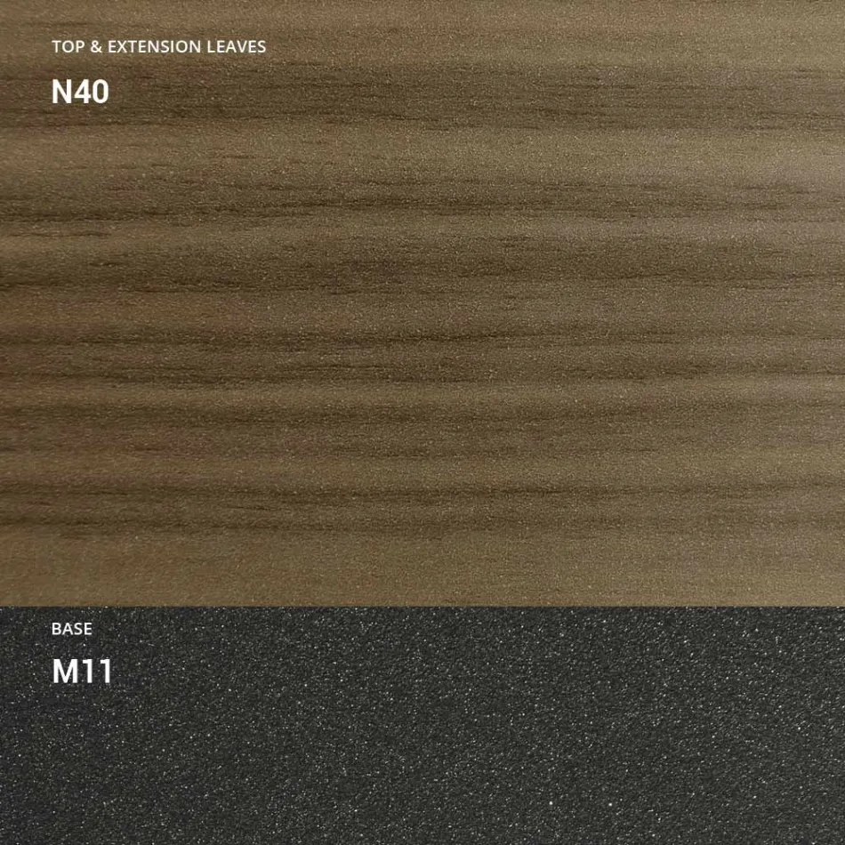 Console Extensible 150 cm en Métal et Mélamine Made in Italy - Flap Viadurini