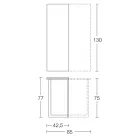 Console Extensible 150 cm en Métal et Mélamine Made in Italy - Flap Viadurini