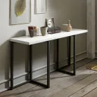 Console Extensible 150 cm en Métal et Mélamine Made in Italy - Flap Viadurini