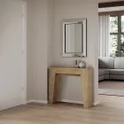 Console extensible jusqu'à 181 cm en essence de mélamine Made in Italy - Castello Viadurini