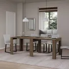 Console extensible jusqu'à 181 cm en essence de mélamine Made in Italy - Castello Viadurini