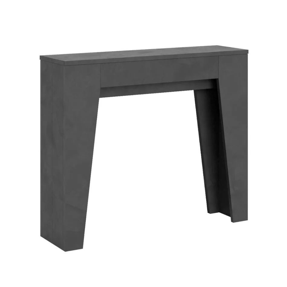 Console extensible jusqu'à 181 cm en essence de mélamine Made in Italy - Castello Viadurini