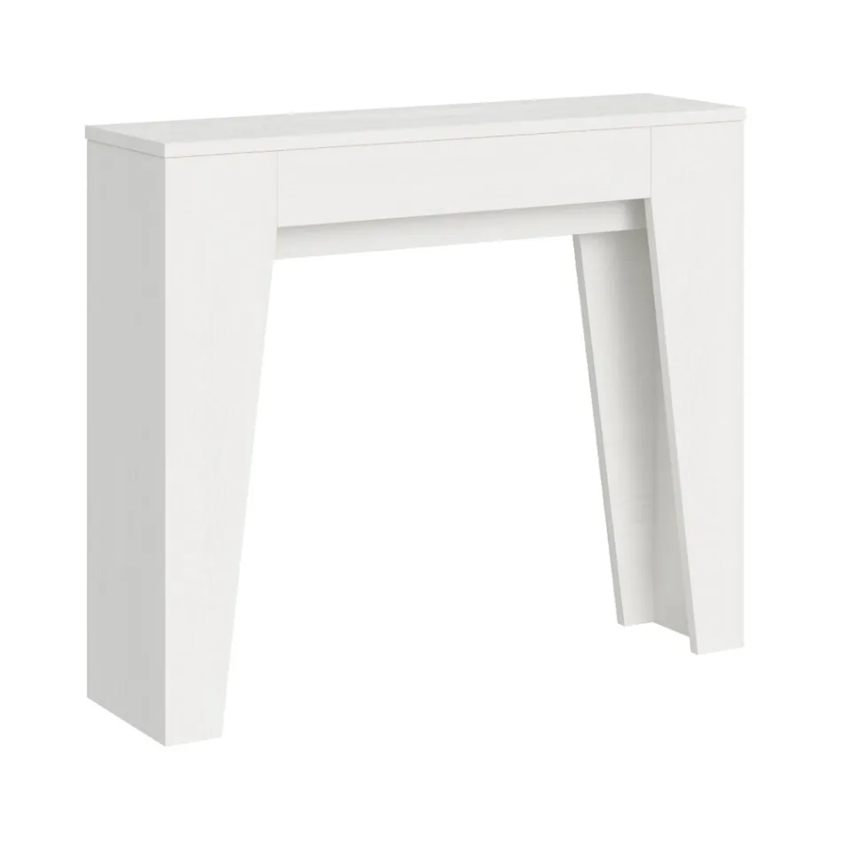Console extensible jusqu'à 181 cm en essence de mélamine Made in Italy - Castello Viadurini