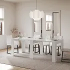 Console extensible jusqu'à 181 cm en panneaux de mélamine Made in Italy - Drago Viadurini