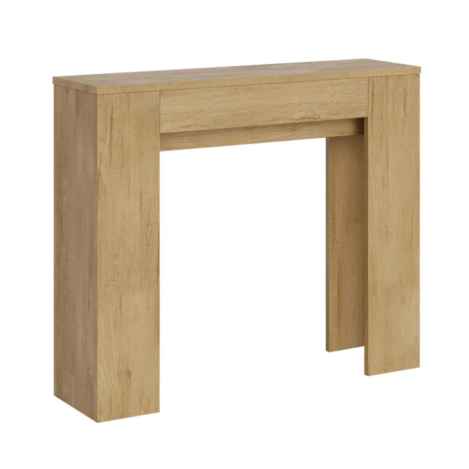 Console extensible jusqu'à 181 cm en panneaux de mélamine Made in Italy - Drago Viadurini