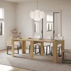 Console extensible jusqu'à 181 cm en panneaux de mélamine Made in Italy - Drago Viadurini