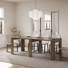 Console extensible jusqu'à 181 cm en panneaux de mélamine Made in Italy - Drago Viadurini