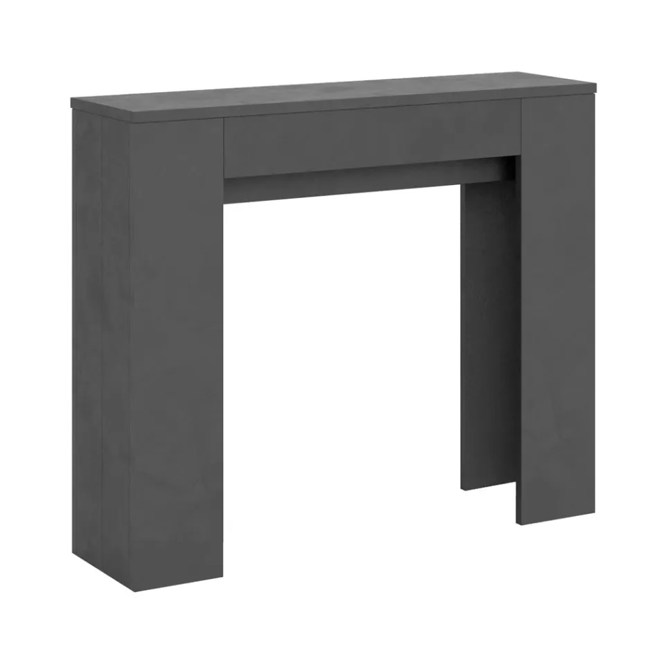 Console extensible jusqu'à 181 cm en panneaux de mélamine Made in Italy - Drago Viadurini